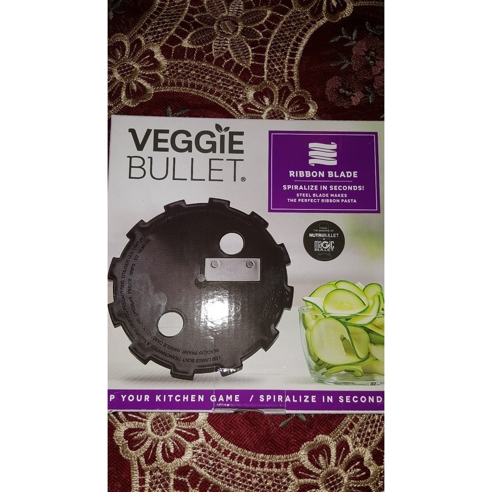 VEGGIE  BULLET RIBBON BLADE SPIRALIZE in seconds !